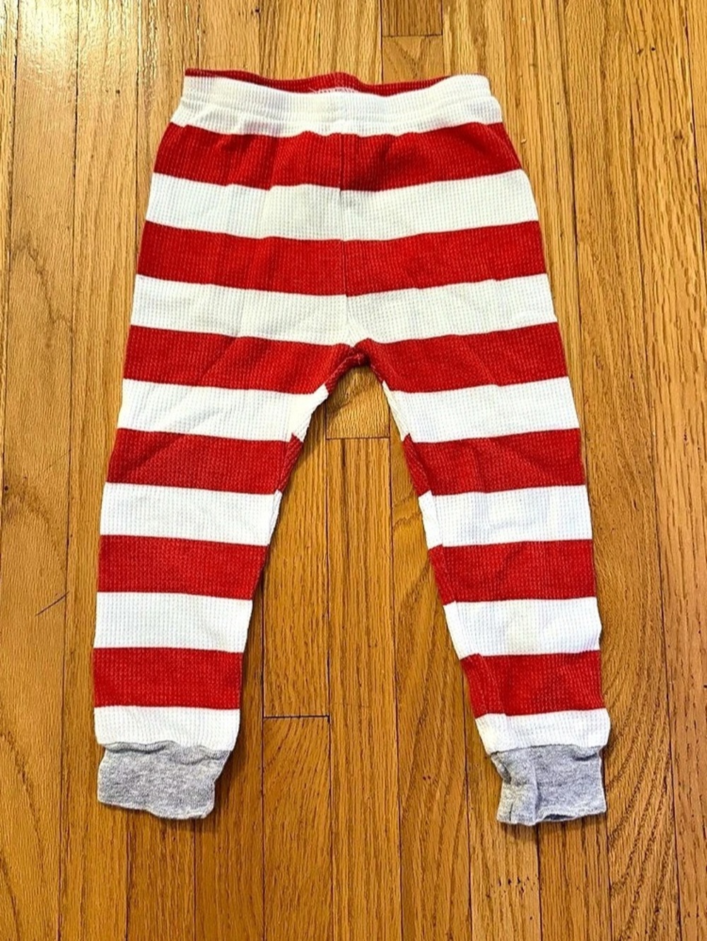 Carter's Thermal Striped Pull-On Pants Striped Pajama Pants in Red & White Size